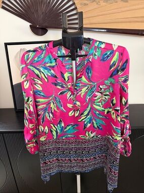 Vintage Y2K Rafaella Semi Sheer Polyester Blouse